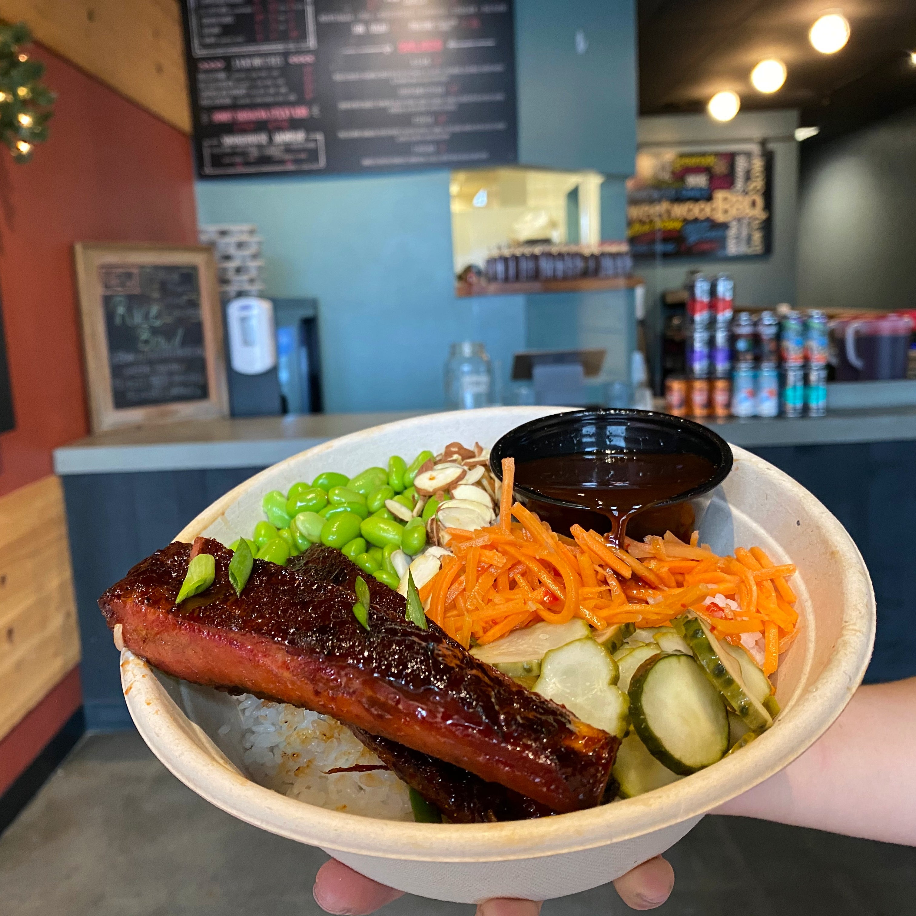 STICKY RIB RICE BOWL | SWEETWOOD BBQ